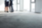Business people standing on office carpet flooring