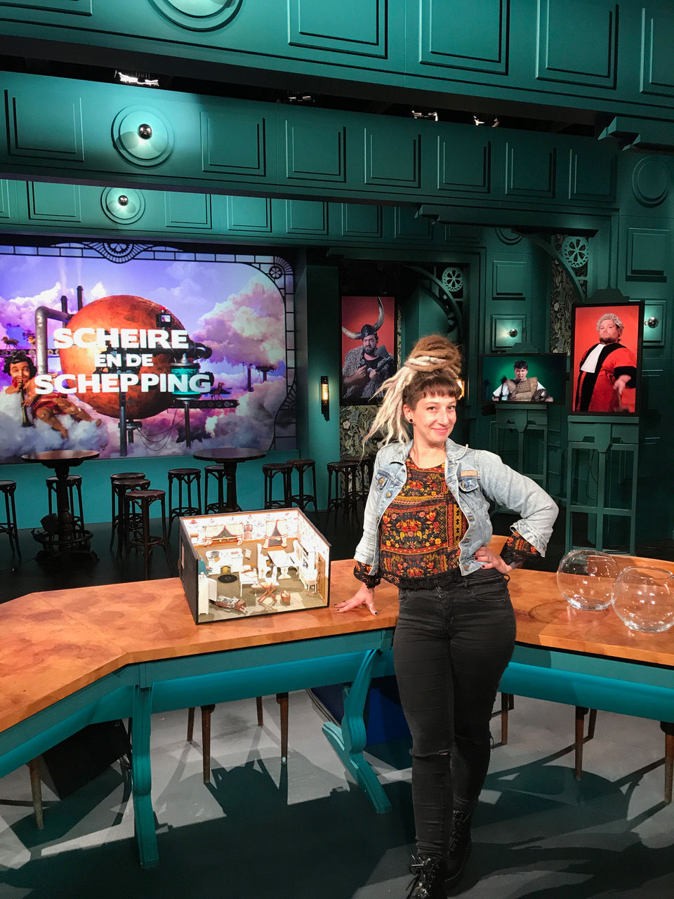 Diorama for tv by frances glessner lee, miniature, Lieven Scheire, Scheire en de Schepping, Stefanie