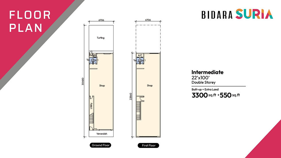 Thumbnail: BIDARA SURIA 1 - STOREY SHOP LOT BOOKING FEES