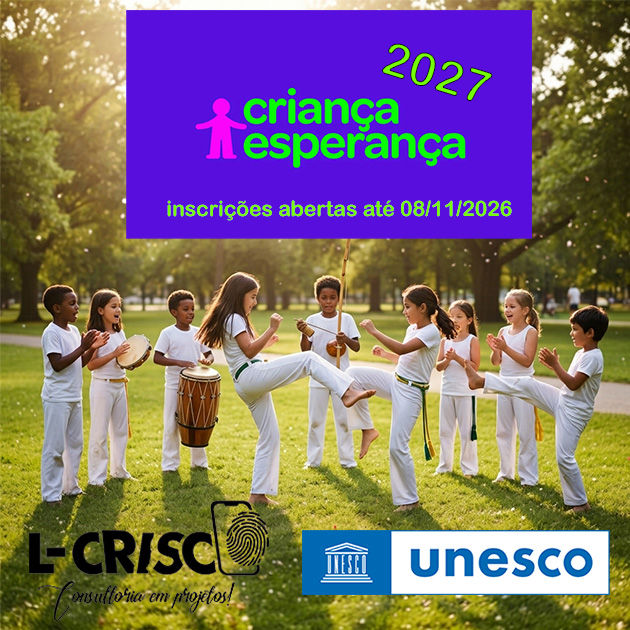 ilustração de capa chamada ao edital Criança Esperança 2027