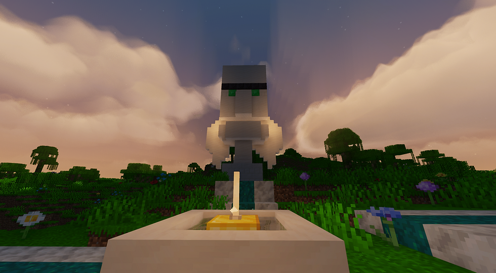Villager Angel Statue Heaven Dimension Minecraft mod | Dimensions SMP