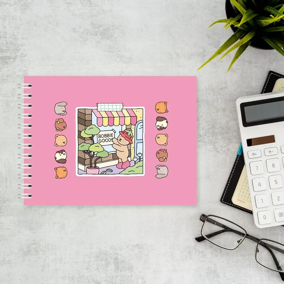 Miniatura: Livro De Colorir Bobbie Goods 50 Folhas Capa Dura 180g