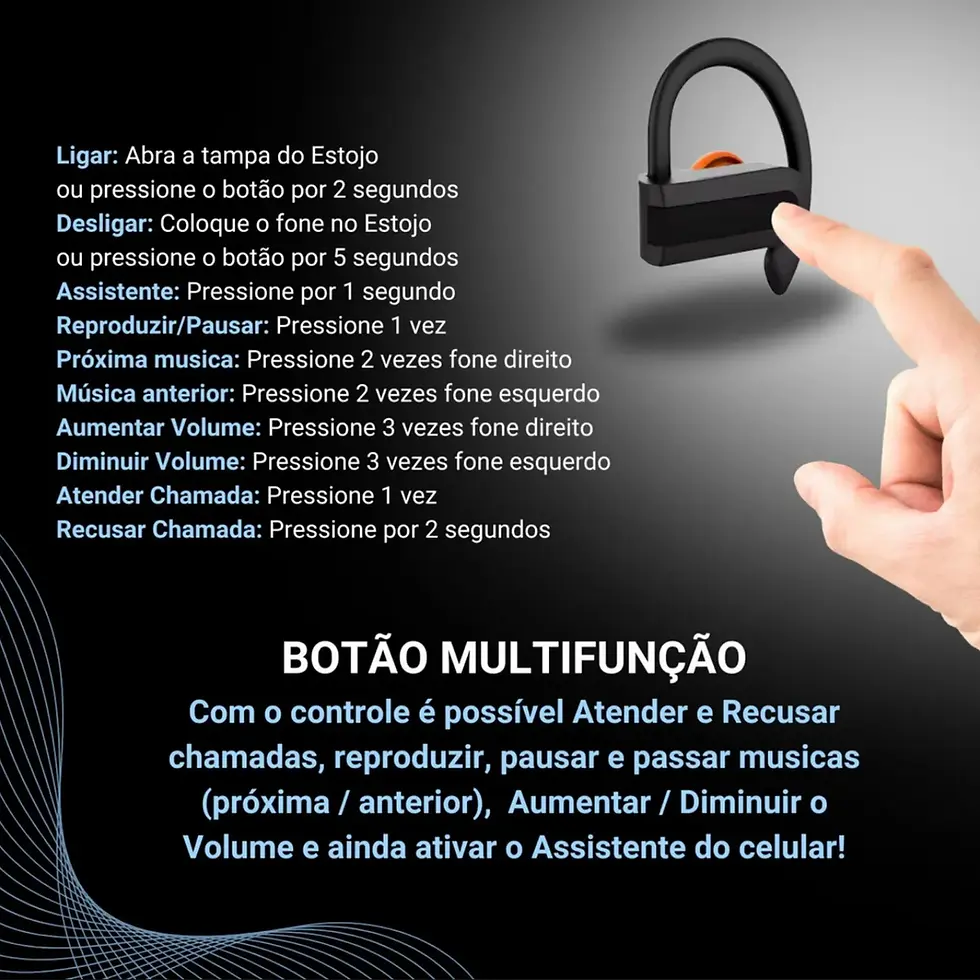 Miniatura: Fone Headphone Bluetooth A'Gold FN-B21A - Conforto Premium e Entrada P2/SD