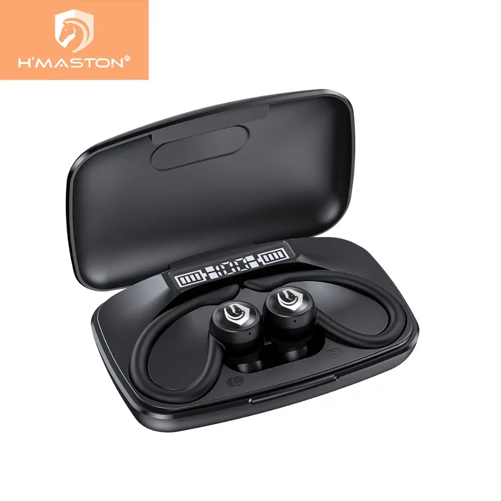 Fone Bluetooth H'Maston RS55 - Cancelamento de Ruído Ativo e Modo Transparência