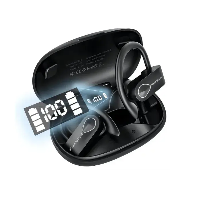 Miniatura: Fone de Ouvido Bluetooth Esportivo H'Maston RS51 - Bateria Duração (15h)
