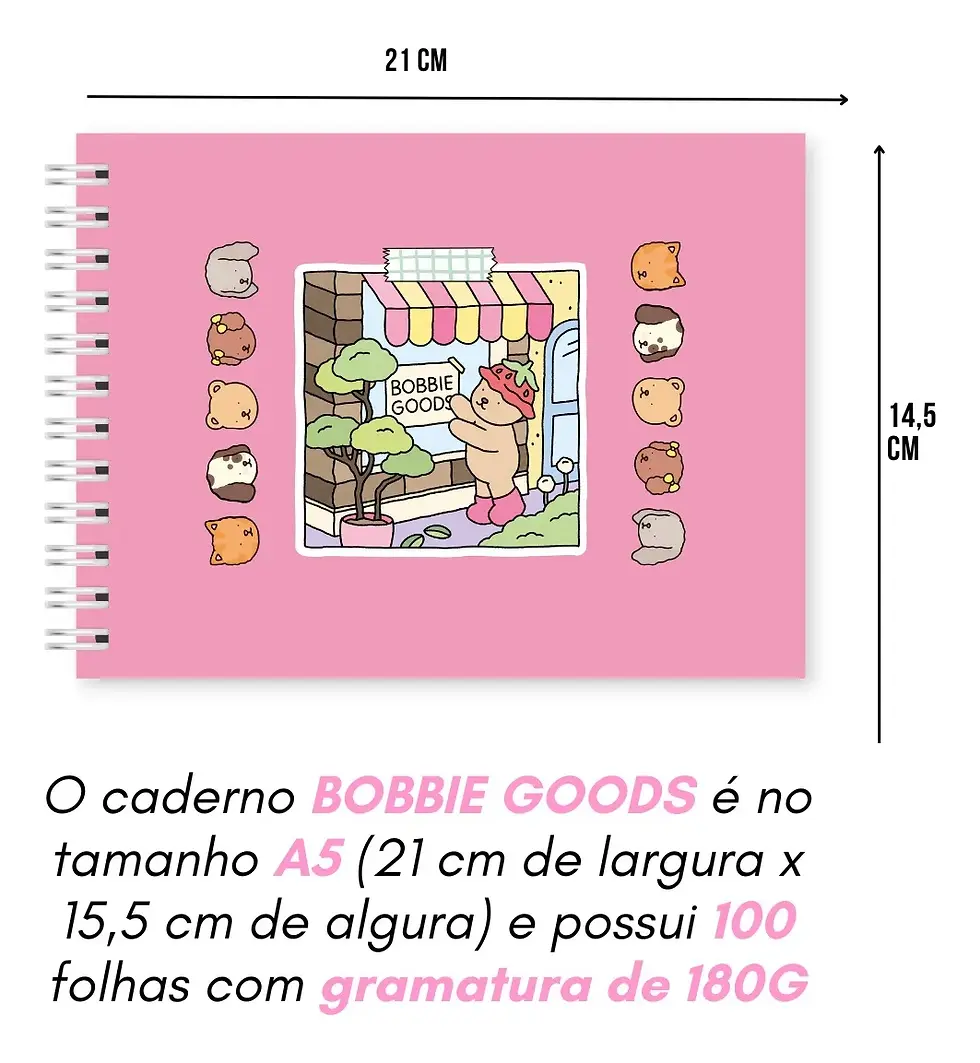 Miniatura: Livro De Colorir Bobbie Goods 50 Folhas Capa Dura 180g