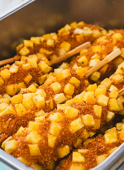 Potato corndogs on festival