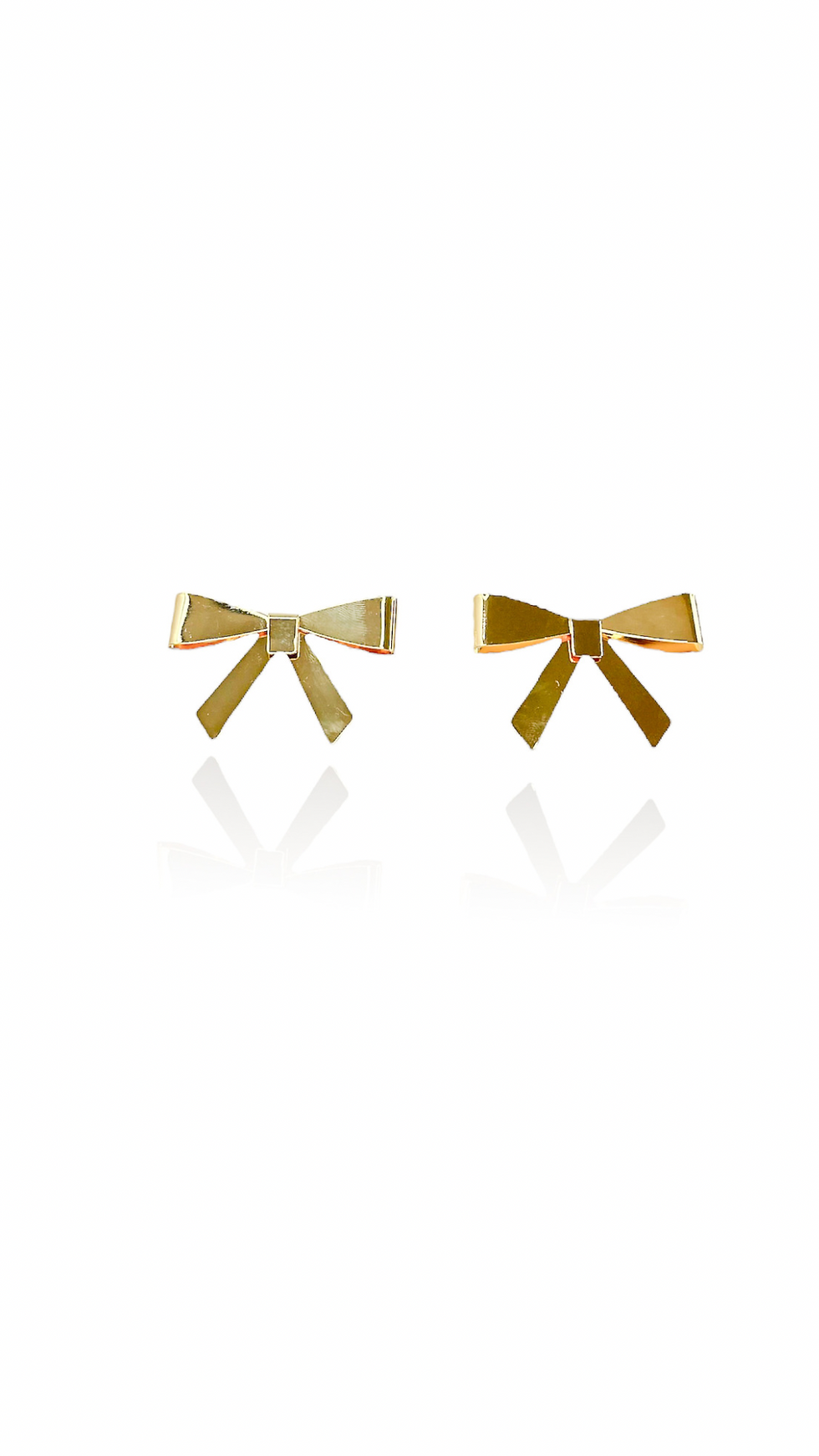 Brinco Ear Cuff Laço Grande Banhado Em Ouro 18k