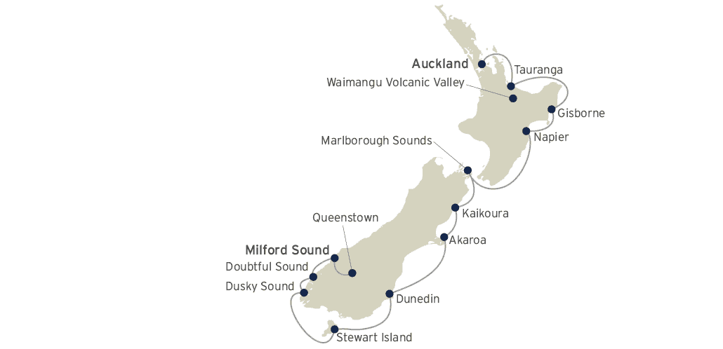 Coral-Expeditions-New-Zealands-East-Coast-Auckland-to-Milford-Sound-12-Nights-Map.webp