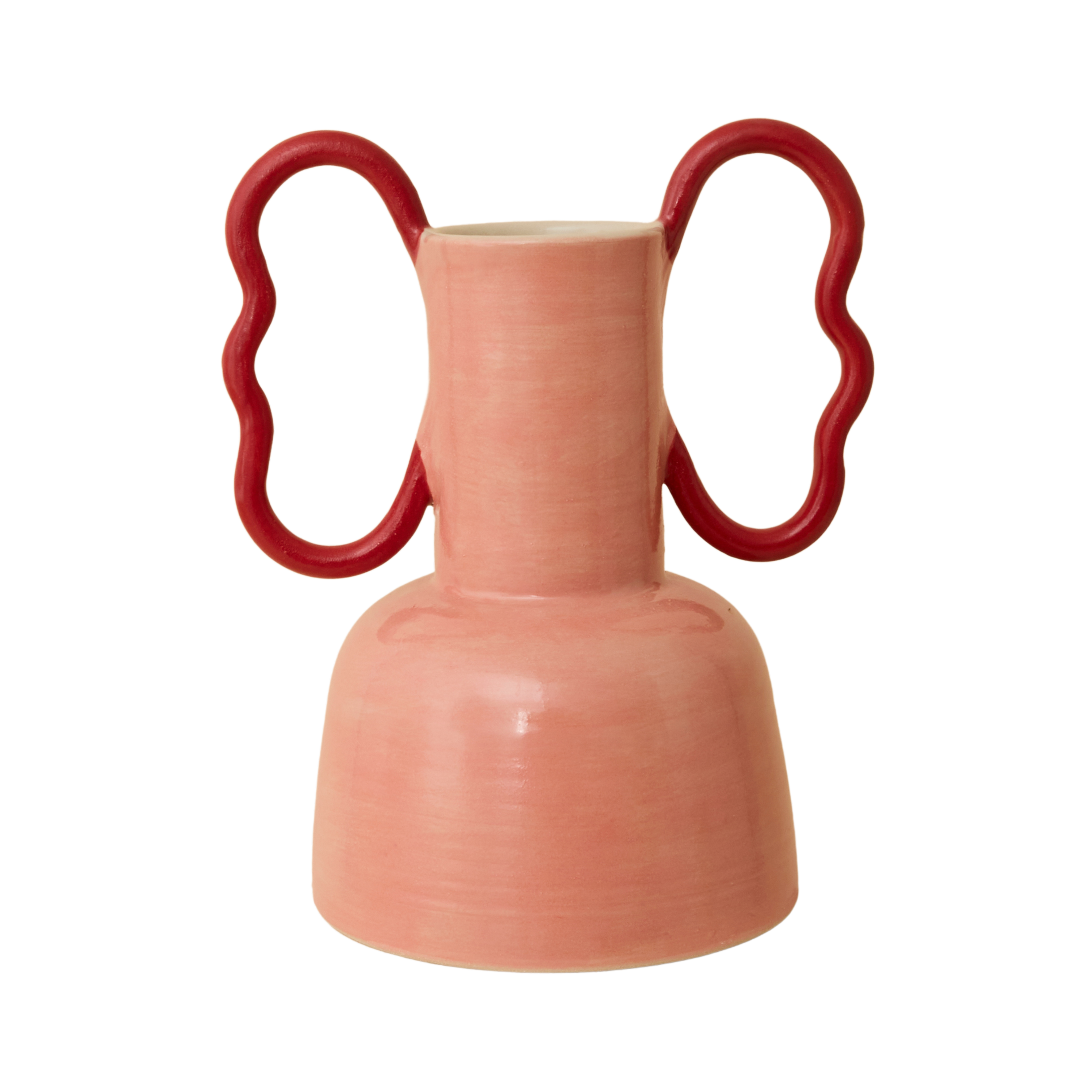 Wiggle Handle Vase - Pink