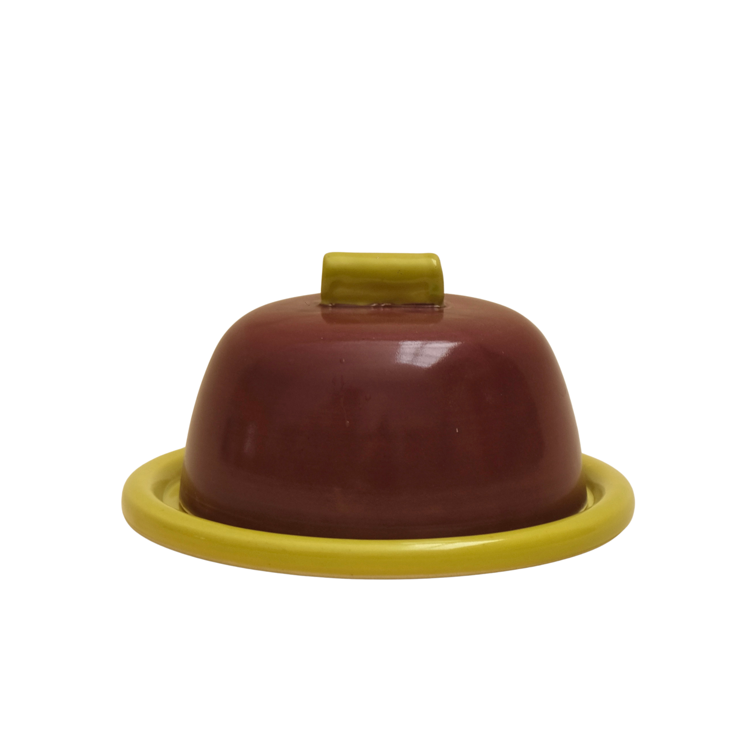 Butter Dish - Berry Red
