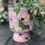Thumbnail: Metallic Lilac, Blush Pink & Green Floral Pot 