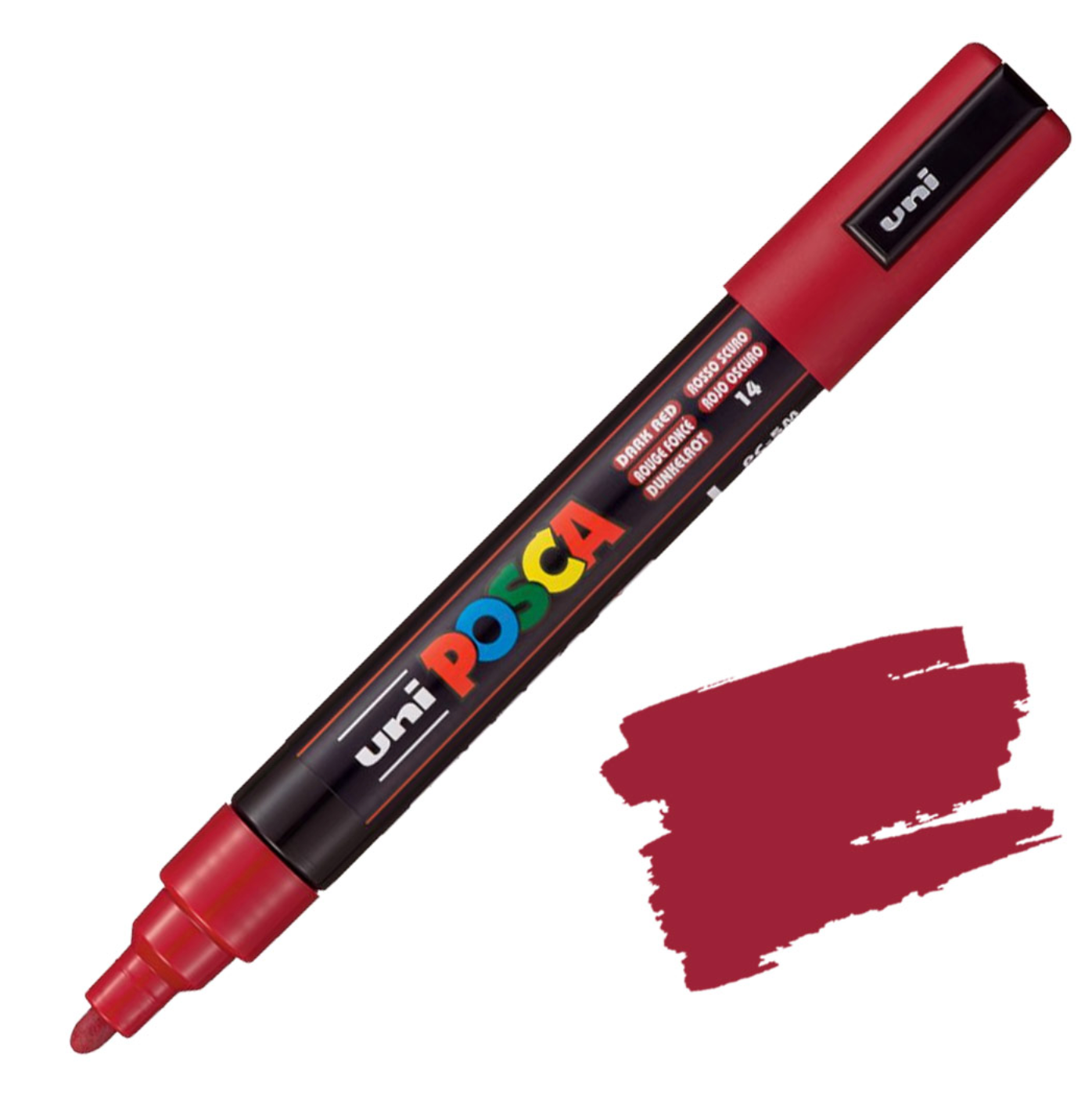 DARK RED - 5M Medium Posca Acrylic Pen
