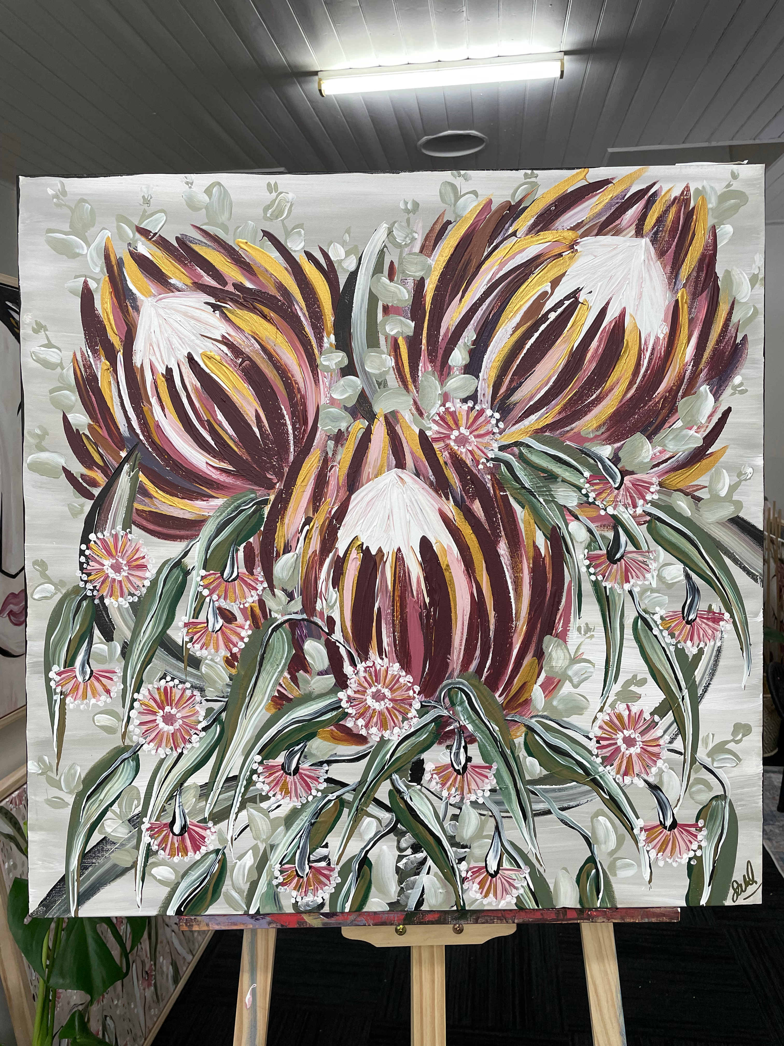Native Florals 60x60cm