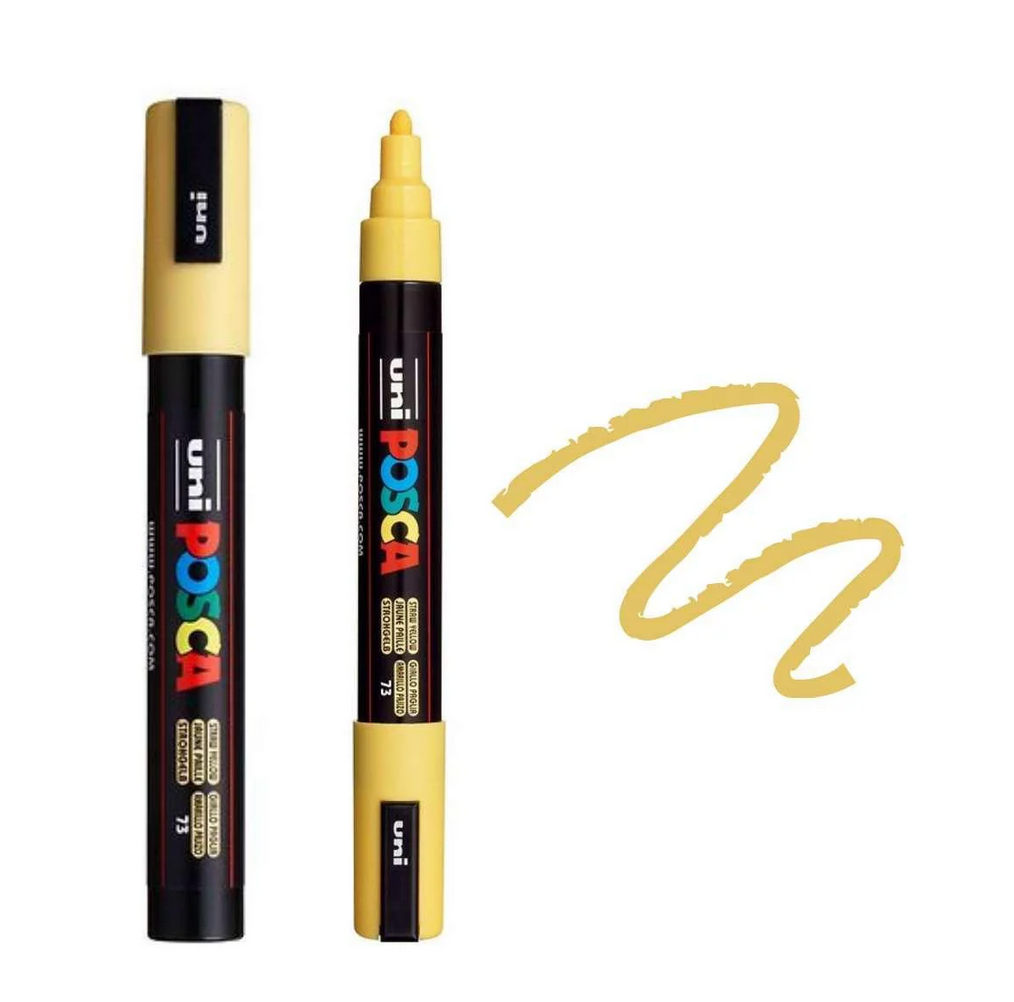 STRAW YELLOW - 5M Medium Posca Acrylic Pen