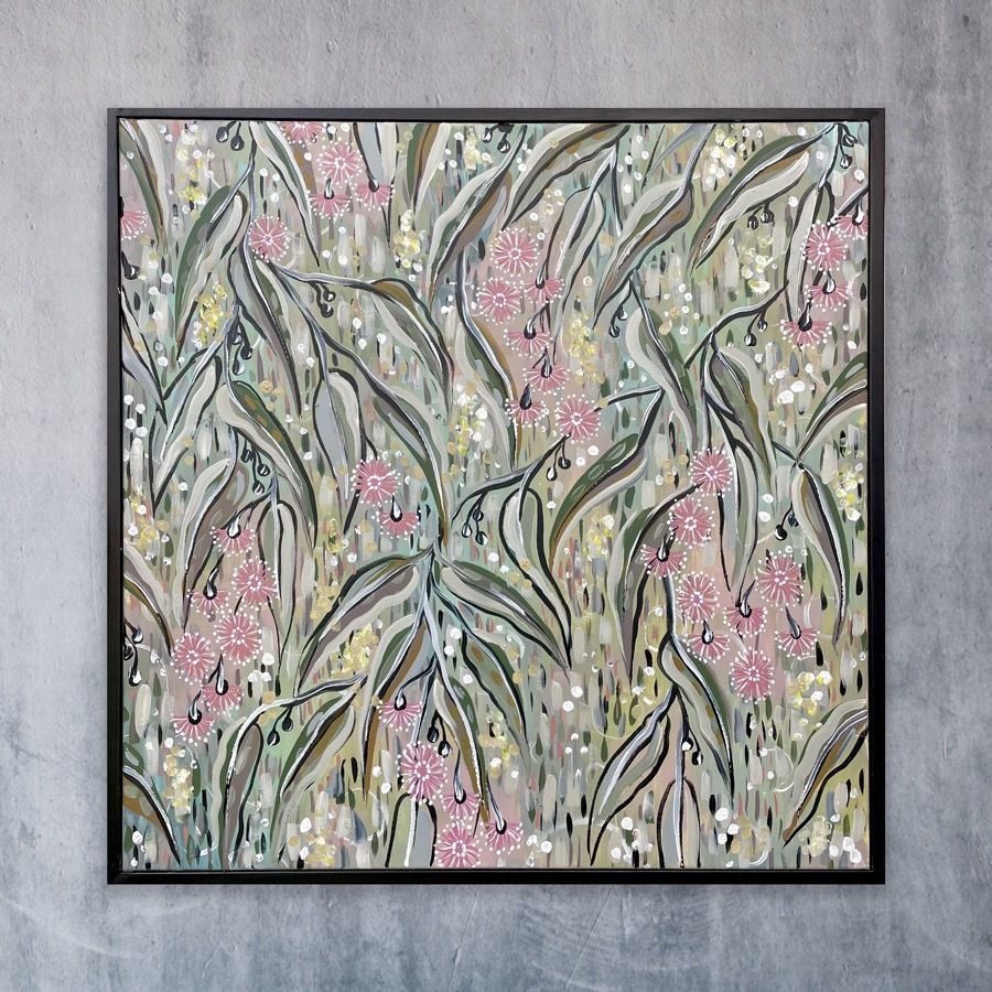 Thumbnail: Cascading Gum Blossom with Wattle 