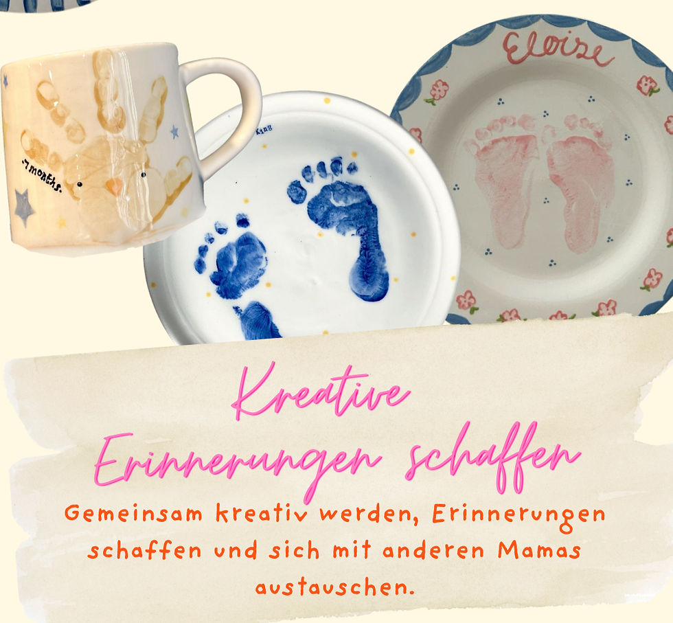 Baby- Fuß-/ Handabdruck auf Keramik 👣