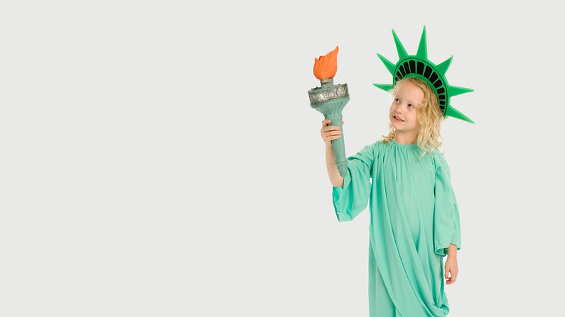 Child in Statue Costume