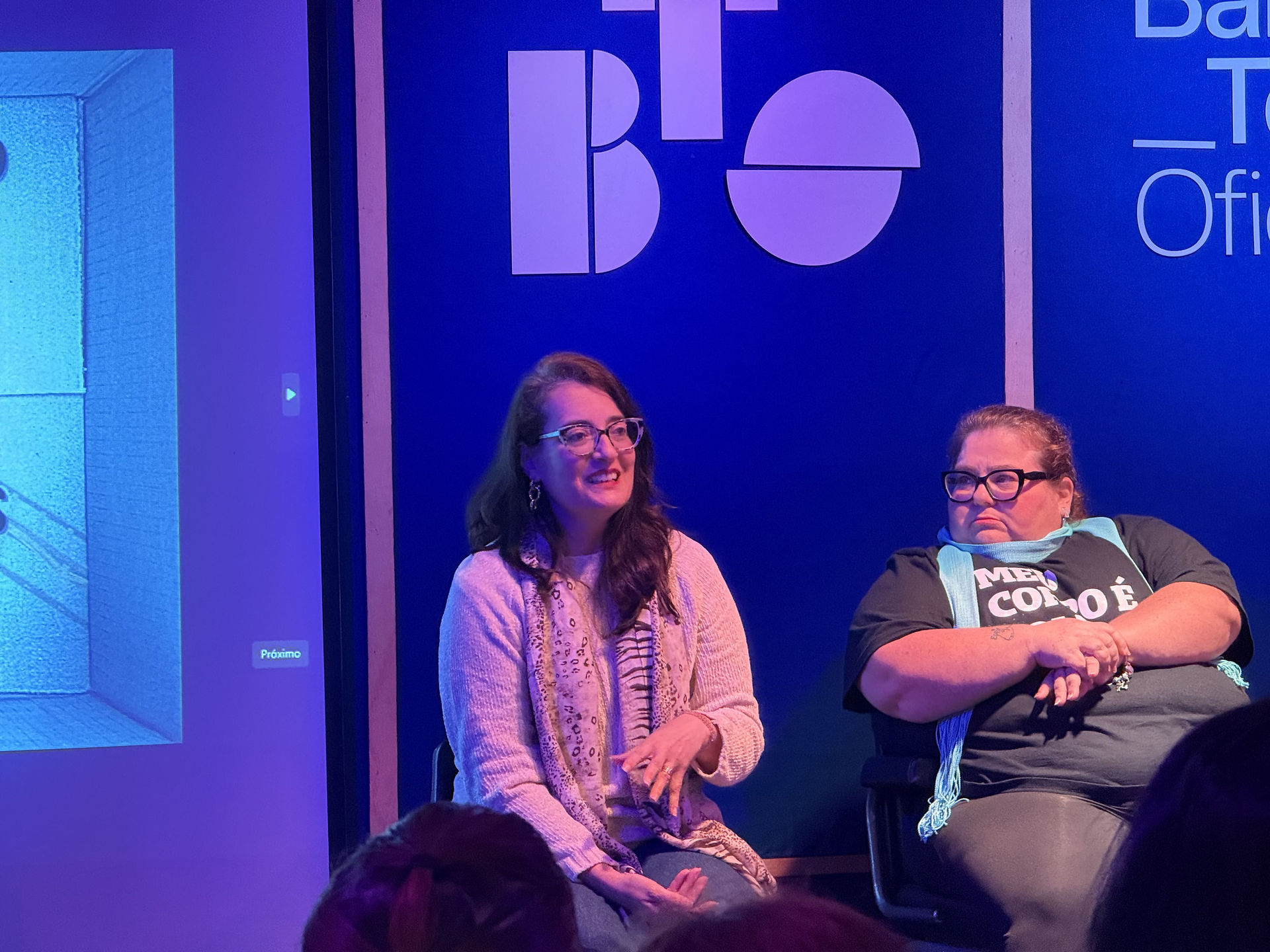 Bate-papo realizado na escola de teatro em Jundiaí com artistas convidados, do projeto PANÇA – Dramaturgias Coadjuvantes.