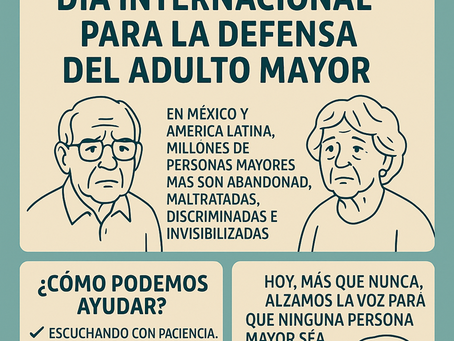🧓🏼👵🏼 ¡Hoy levantamos la voz por quienes lo merecen todo!. 26 de Julio – Día Internacional para la Defensa del Adulto Mayor