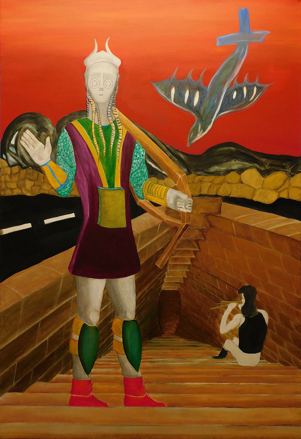 52 - L'estinzione 3320 - acrilico-olio - 70x100 - 2023