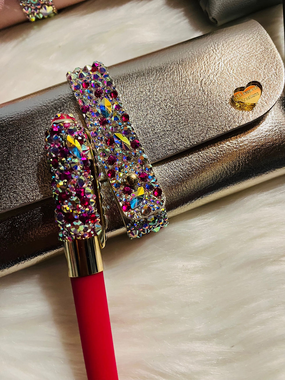 Thumbnail: Queen BEE Bling Pouch & Pen Set