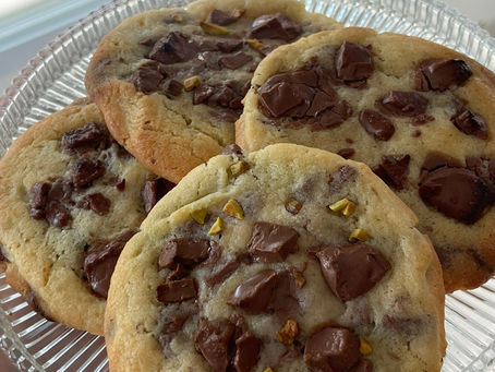 Cookies | coeur fondant pâte à tartiner (chocolat & pistache)