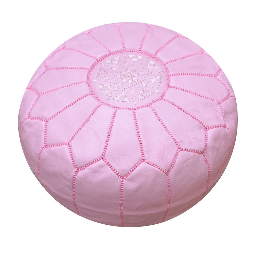 Pink Moroccan Pouf