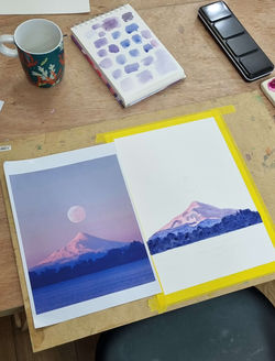 Paisaje con referente fotográfico