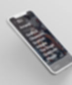 mobile phone mockup of website design