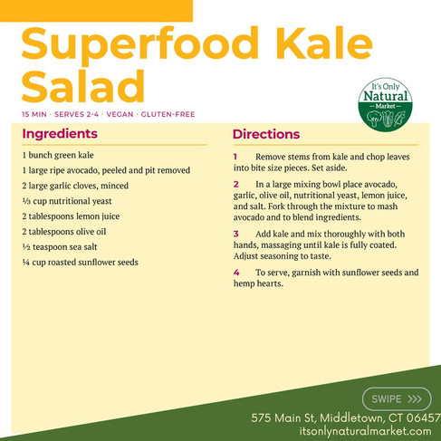 Superfood Kale Salad Recipe