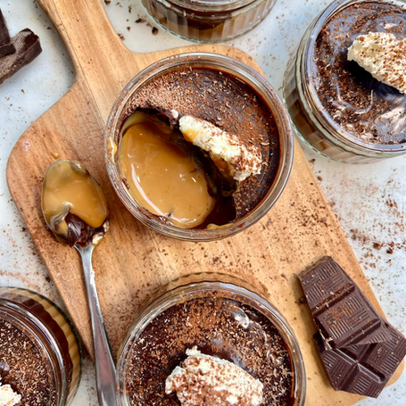 Caramel & Dark Chocolate Pots