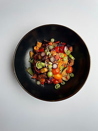 Spicy pineapple vegetable feast