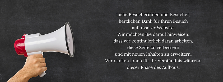 Liebe Besucherinnen und Besucher, herzlichen Dank für Ihren Besuch auf unserer Website. Wi