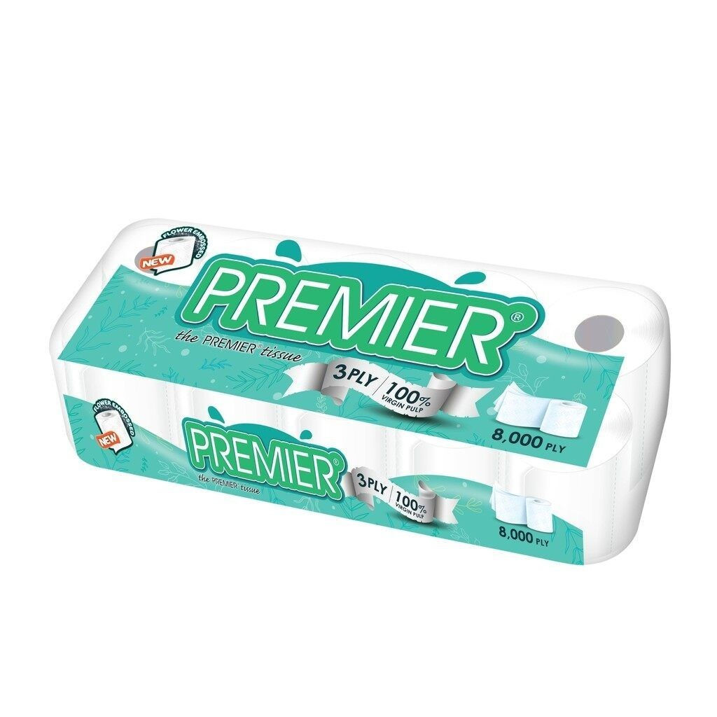 Premier Tissue 3Ply Roll 10's