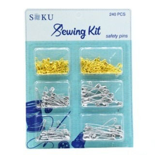 Assorted 240 Pcs Safety Pins Set