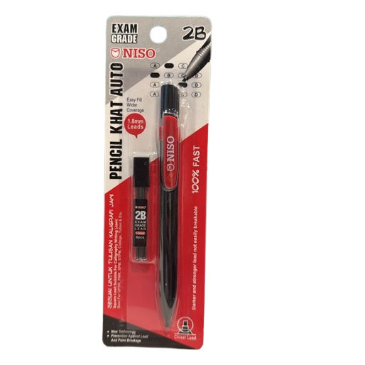Niso Exam Grade Pencil Khat Auto 1.8mm Leads 2B
