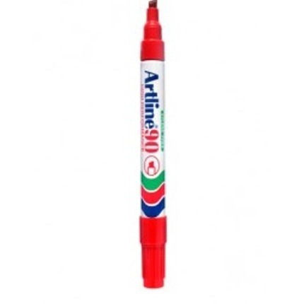 Uniplus 90 Red Permanent Marker 2 Pcs