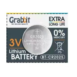 Lithium Grabbit Battery CR 2025 1 Pcs