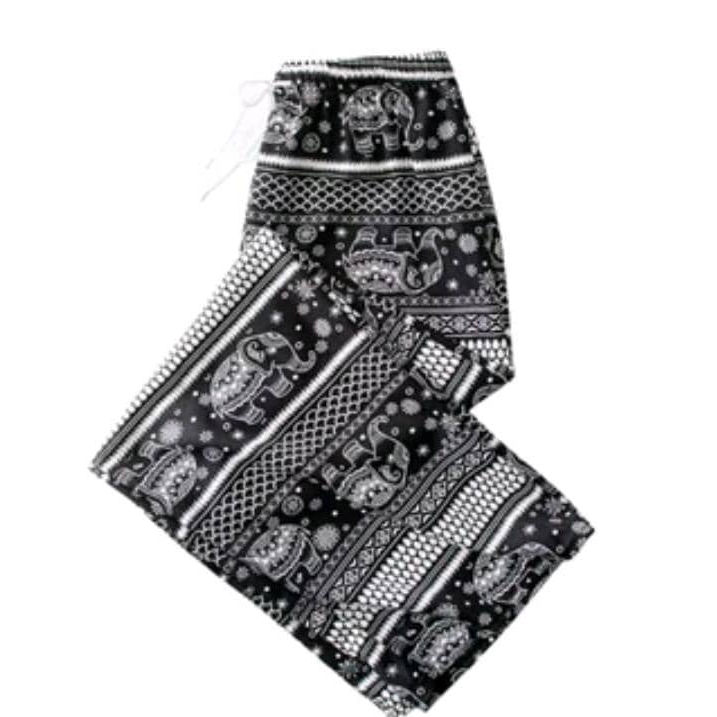 Thumbnail: Women Pants Soft Waist wide Elastic Free size