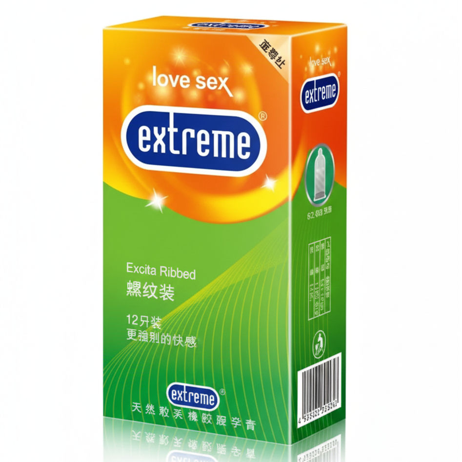 Extreme Excita Ribbed 12 Condoms