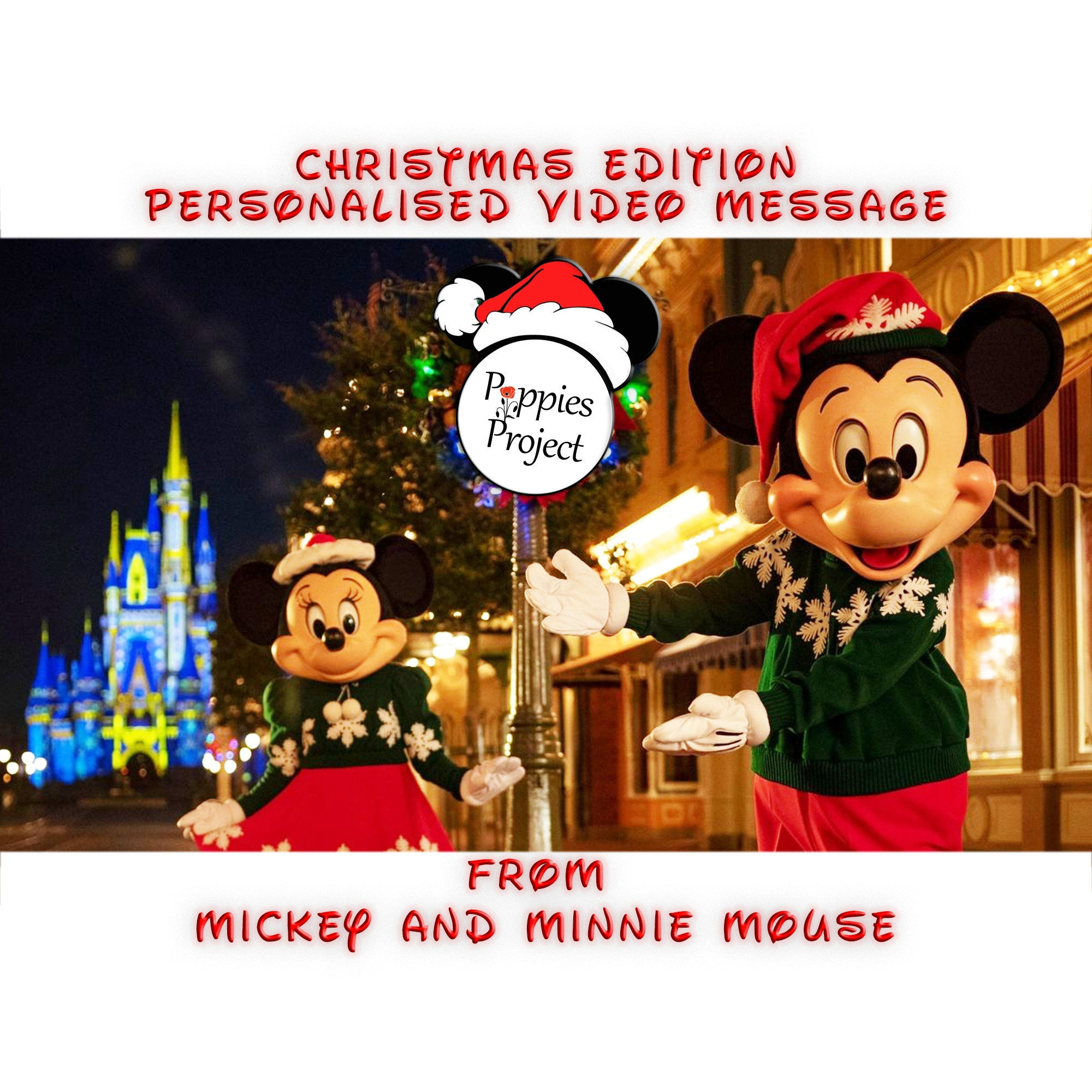 Mickey and Minnie Mouse Personalised Surprise Video Message (Christmas Edition)