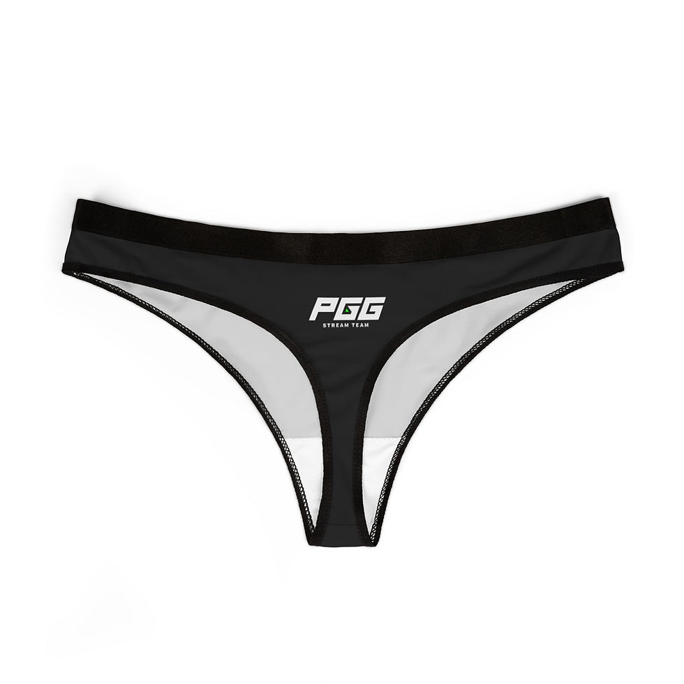 Thumbnail: Women's Sleek Black PGG Thong 