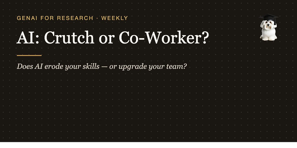 AI and Your Skills: Crutch or Co-Worker?