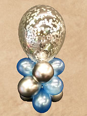 Gold confetti elegant centerpiece