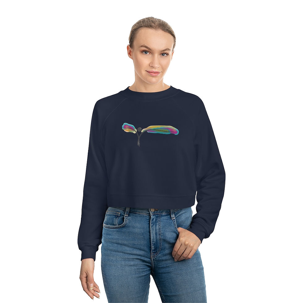 Thumbnail: Women's Raglan Pullover Fleece Sweatshirt