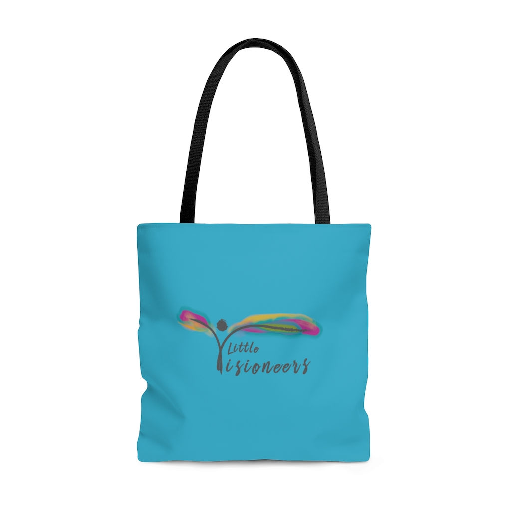 Turquoise AOP Tote Bag