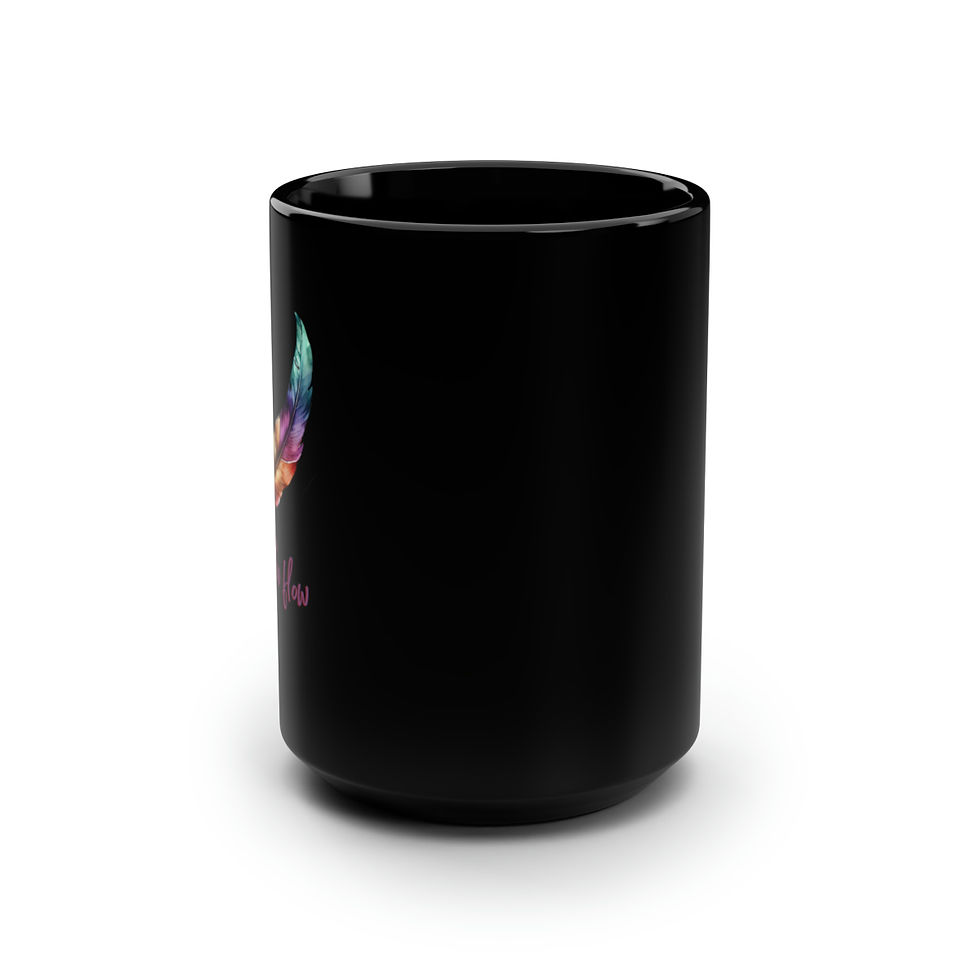 Thumbnail: Go with the Flow Black Mug