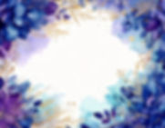 Firefly invitation watercolor background blue and purple, purple, blue and gold plants and