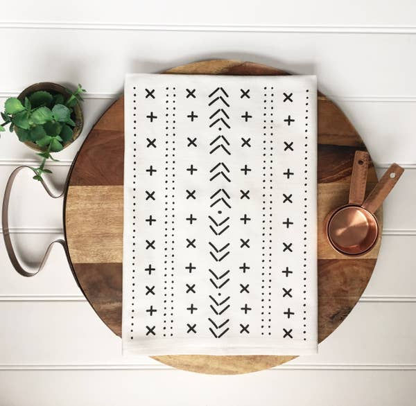Mud Cloth Style Tea Towel